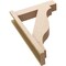 Ekena Millwork 5 1/2-in W x 20-in D x 28-in H Funston Block Rough Cedar Woodgrain TimberThane Outlooker, Primed Tan OUTUR055X20X28FST44RCPR - alternate 4